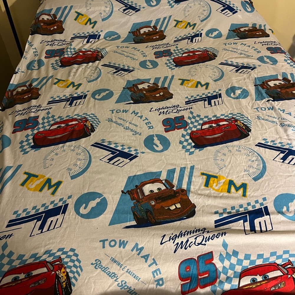 Disney Cars Twin size flat sheet Firm  Price